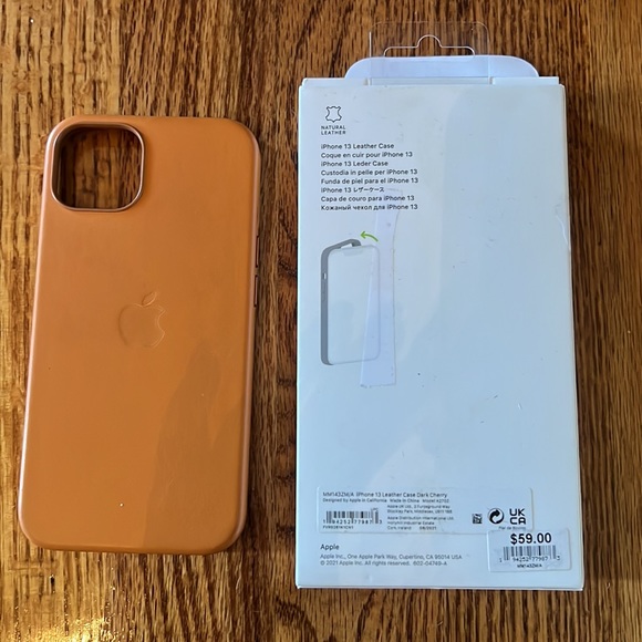 Apple iPhone 13 Leather Case AUTHENTIC - Picture 3 of 3